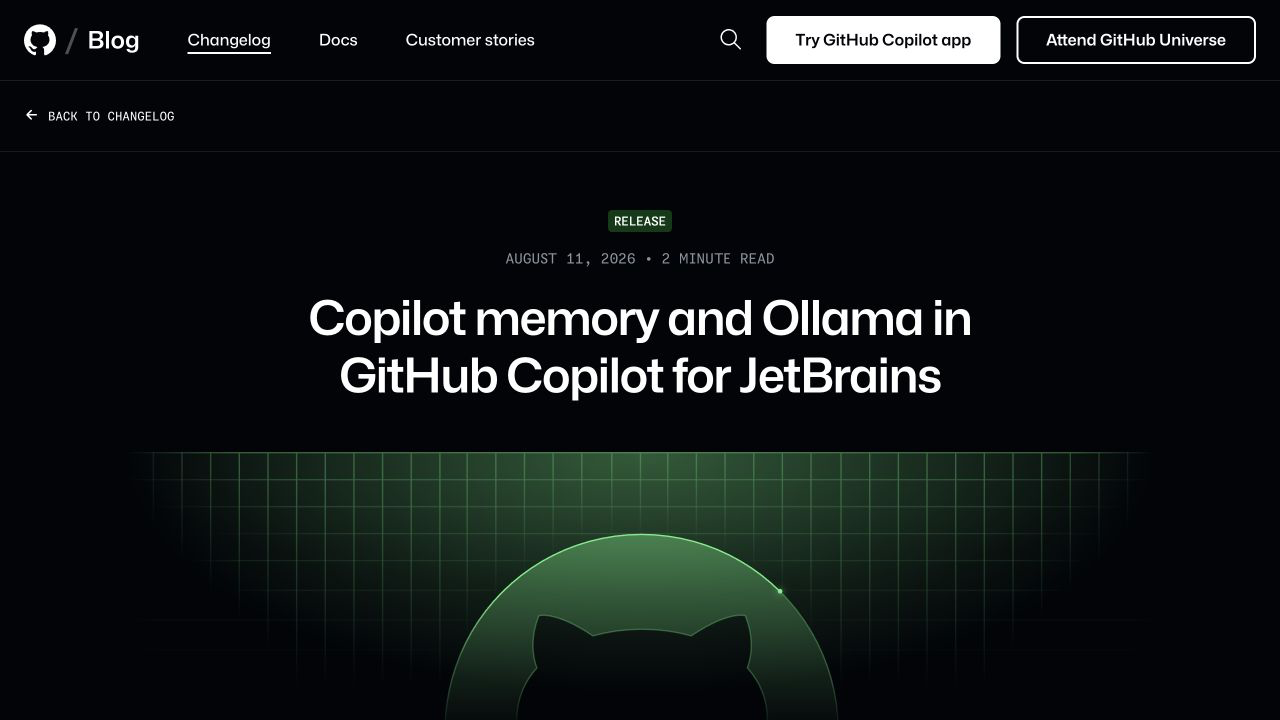 Copilot memory и Ollama в JetBrains